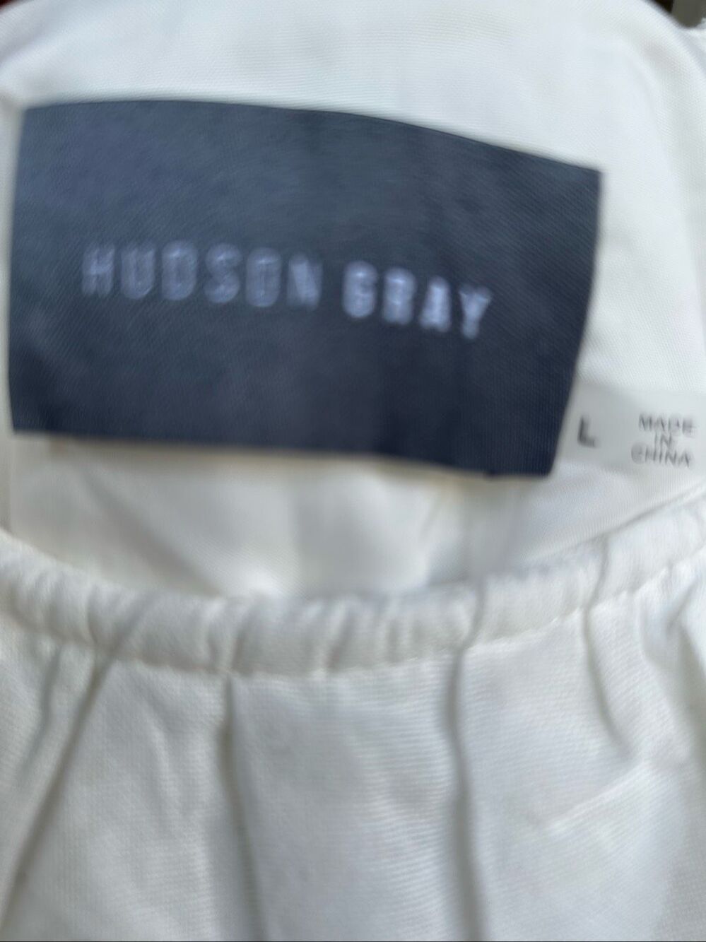 NWT Hudson Gray Baby Doll Cotton Mini Dress White Embroidered L - Picture 6 of 11